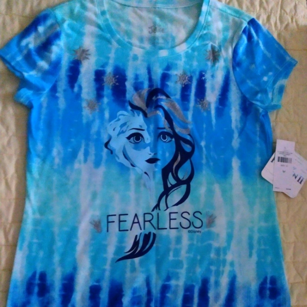 NWT VINTAGE JUSTICE Waterfall Tye Dye T-SHIRT